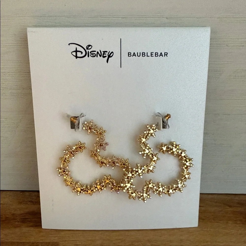 BaubleBar Disney Mickey Mouse Let It Glow Earrings-Statement Snowflake Earrings - Picture 5 of 7